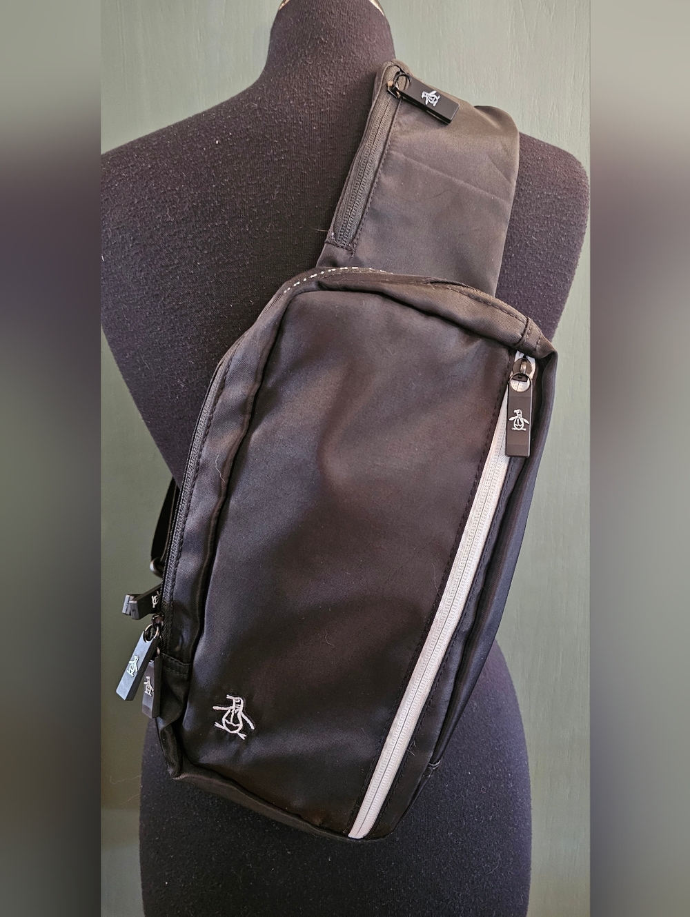 Original Penguin Black Crossbody Sling Bag